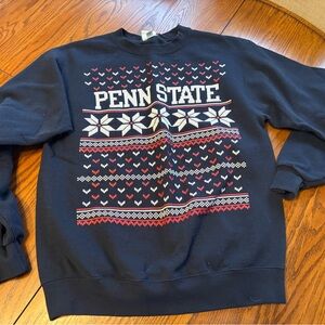 Champion penn state university Nordic fair isle Christmas crewneck sweatshirt M